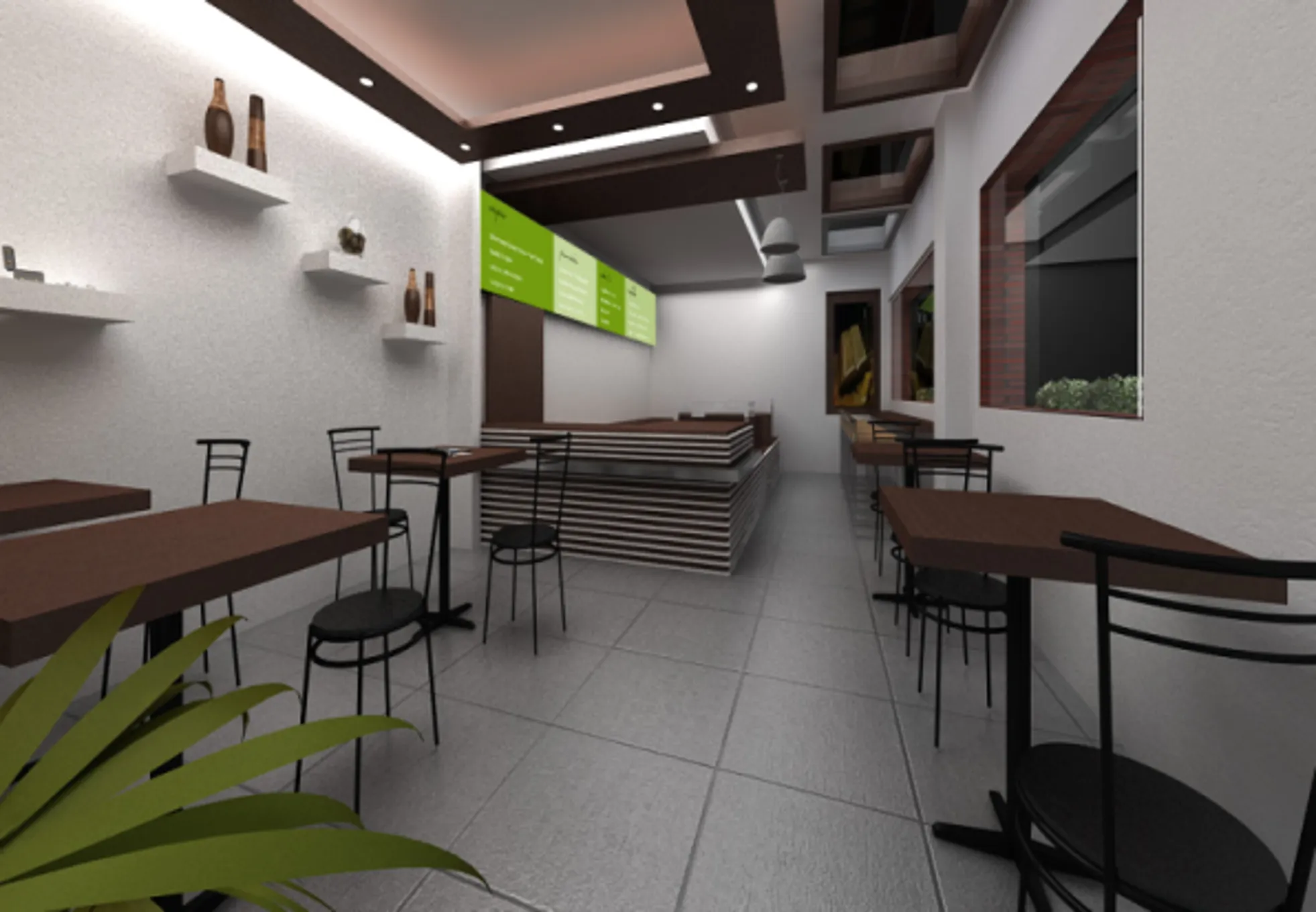Trio Café seating and hospitality space