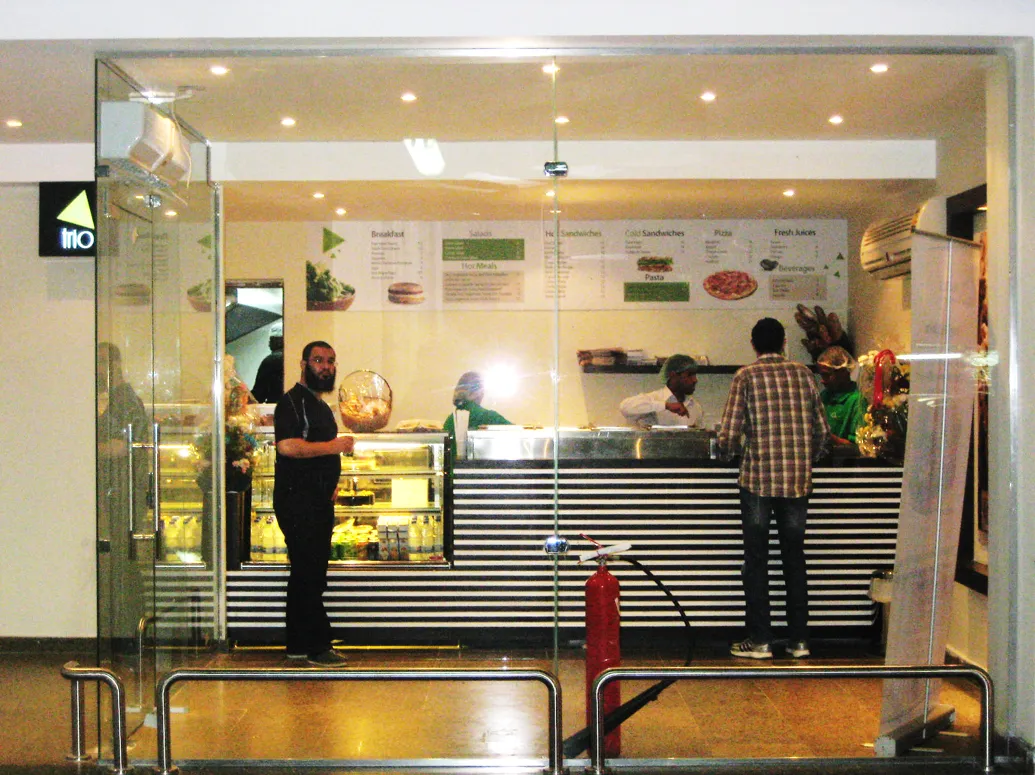 Trio Café counter and dining area