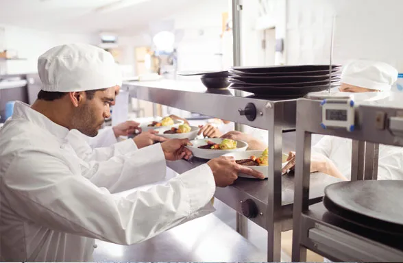 Industrial food-service operation by Trio Catering