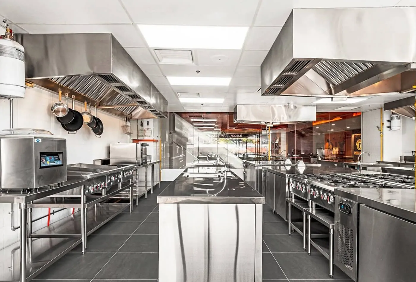 Modern commercial cloud kitchen facility