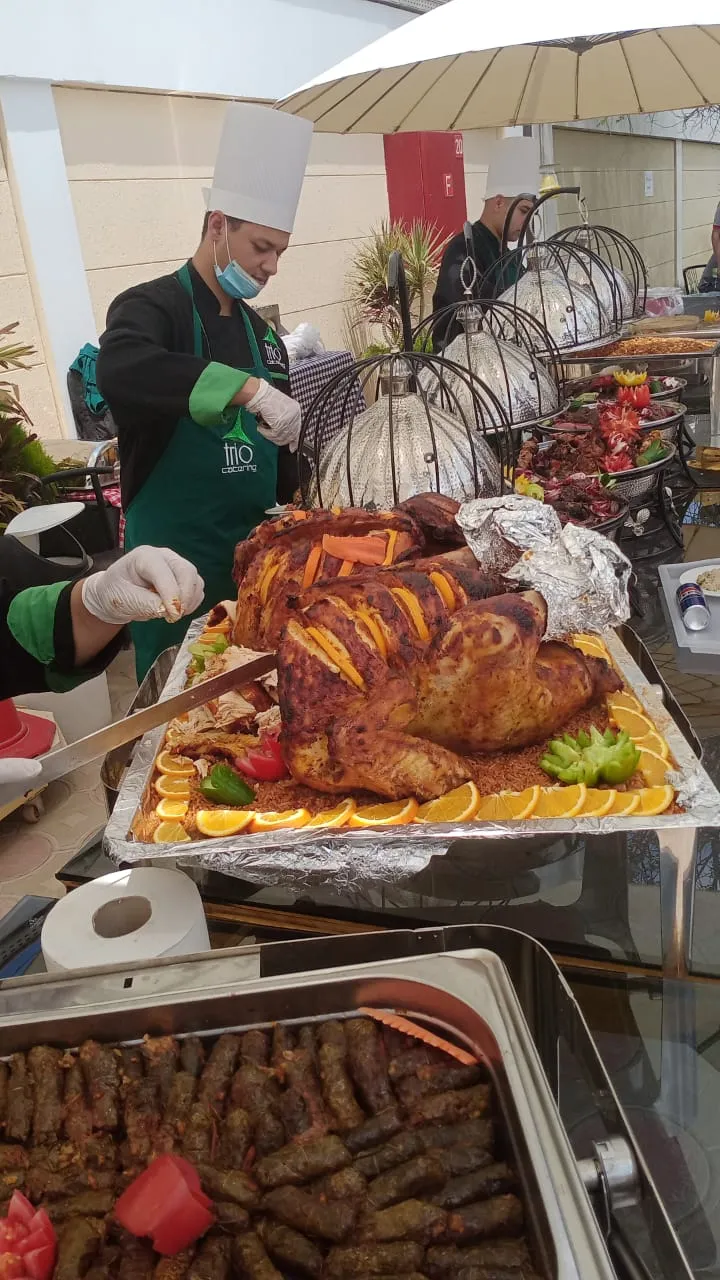 Catering service for a business event